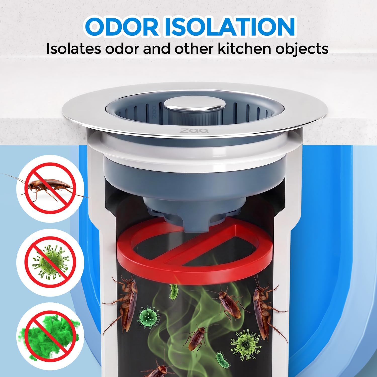 Sink Drain Strainer 🧼✨ — a smart 3 in 1 Kitchen Sink Drain Strainer & Stopper designed to keep your sink clean, clog-free, and hassle-free!